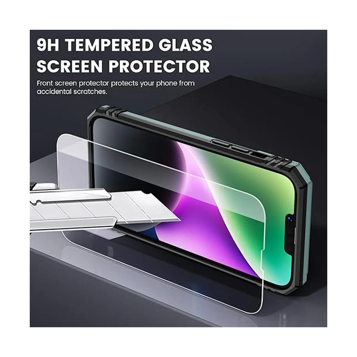 Maxdara Funda para iPhone 14 con soporte y cubierta_5