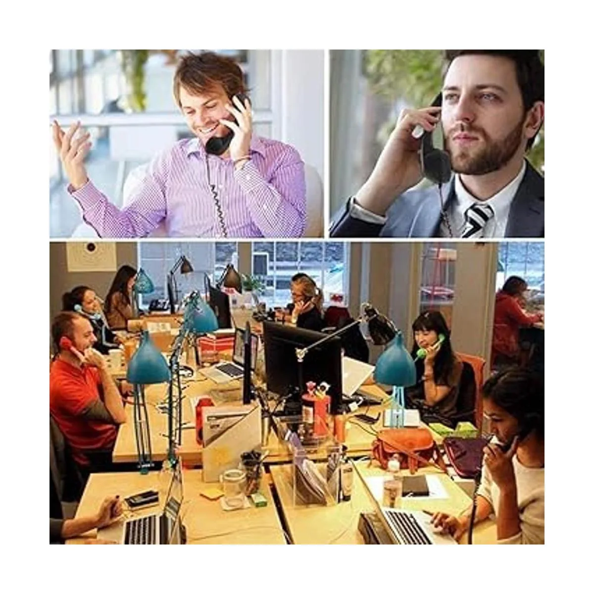 BlueMart 3.5mm Vintage Retro Telephone Handset Cell Phone_5