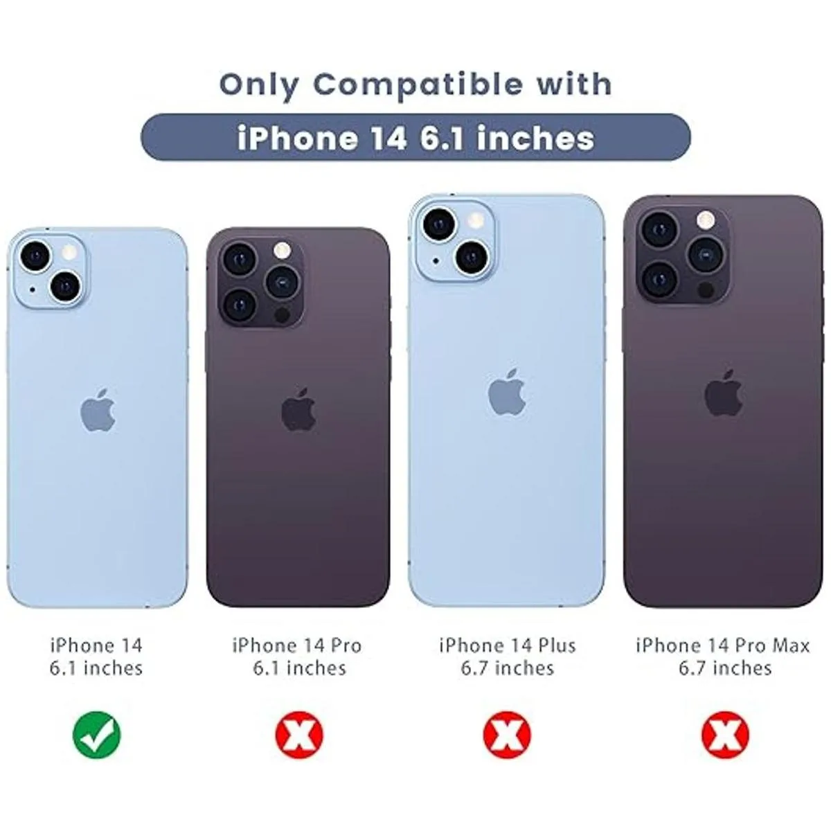 Maxdara Funda para iPhone 14 con soporte y cubierta_2