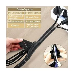 Fanoshon Funda de gestión de cables de PC organizador de_2