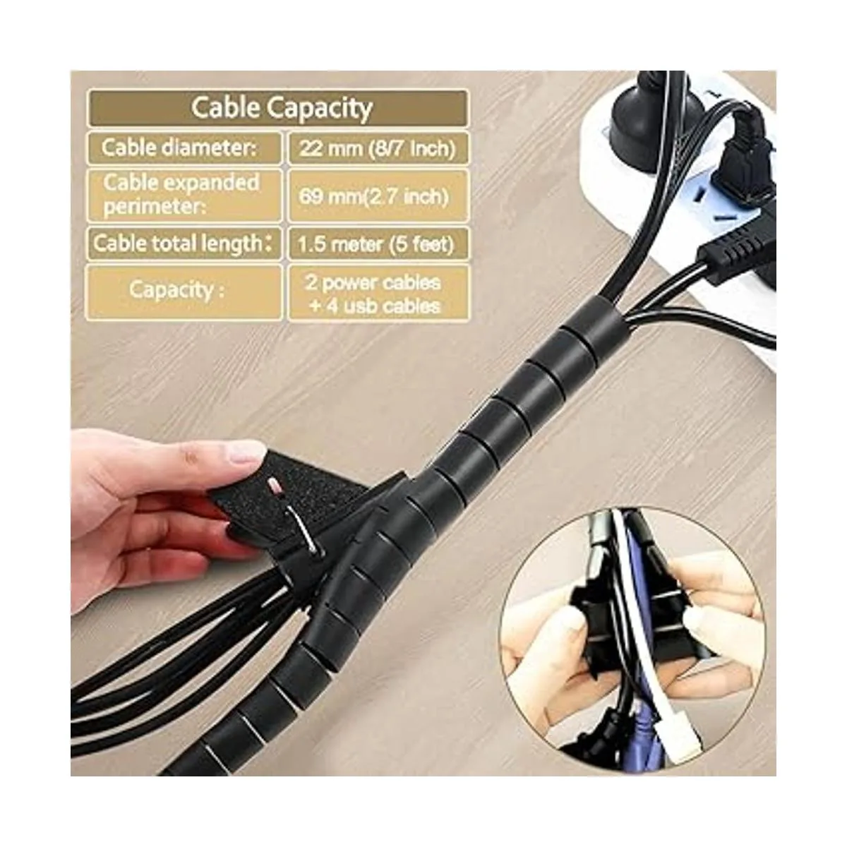 Fanoshon Funda de gestión de cables de PC organizador de_2