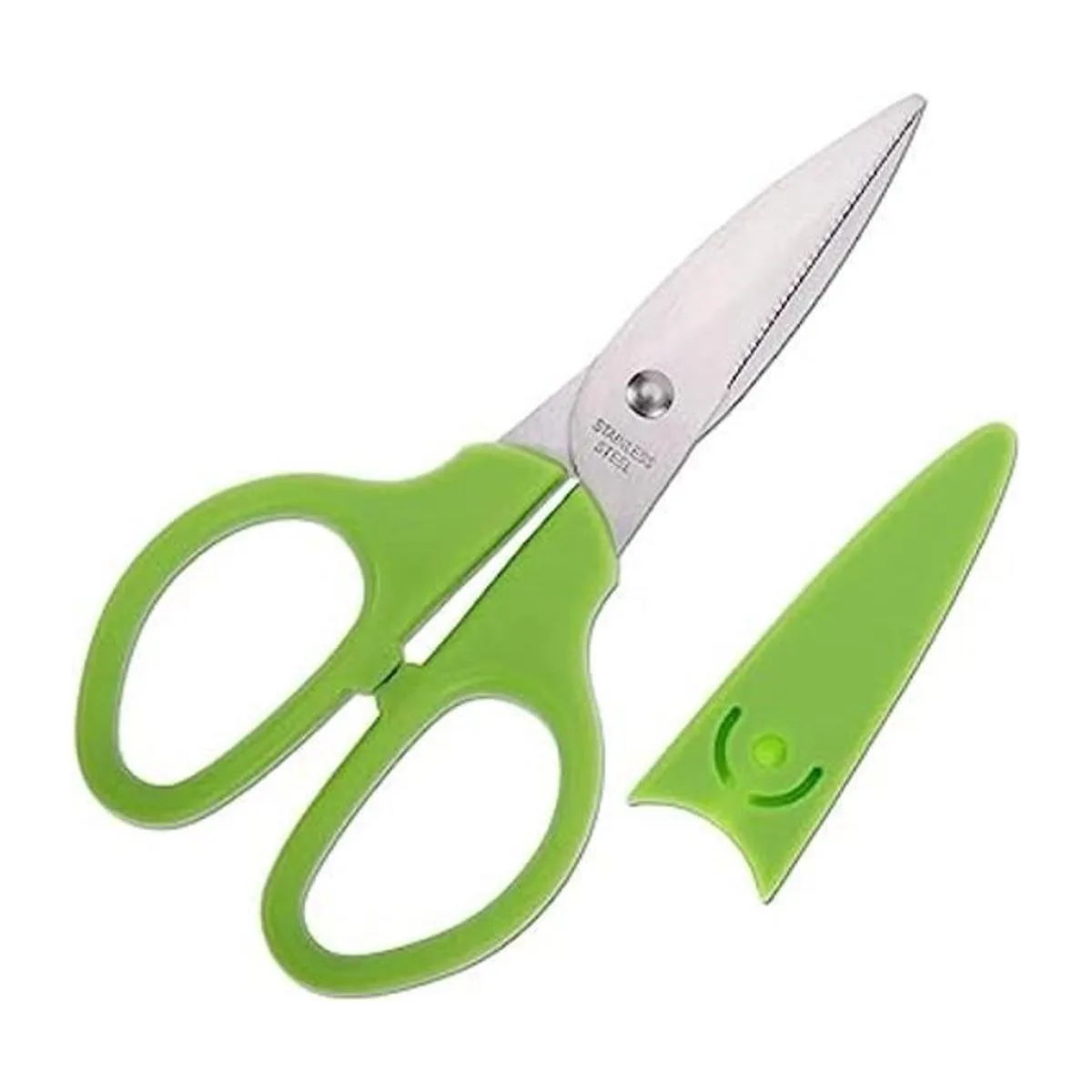 HITOPTY Tijeras multiusos verdes tijeras rectas y_1