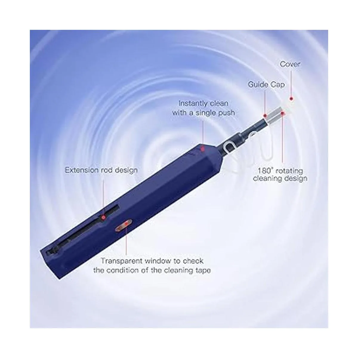 Paquete de 2 herramientas de fibra óptica limpiadoras de_3