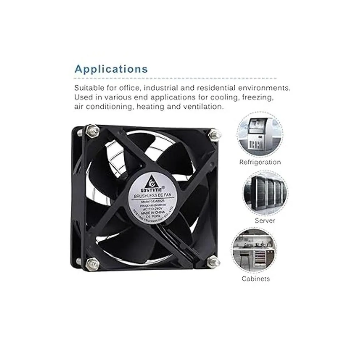 GDSIME AXIAL 8025 nuevo ventilador para muffins 110 V_3