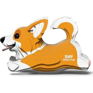 EUGY Rompecabezas de papel 3D ecológico de Corgi galés 080_2