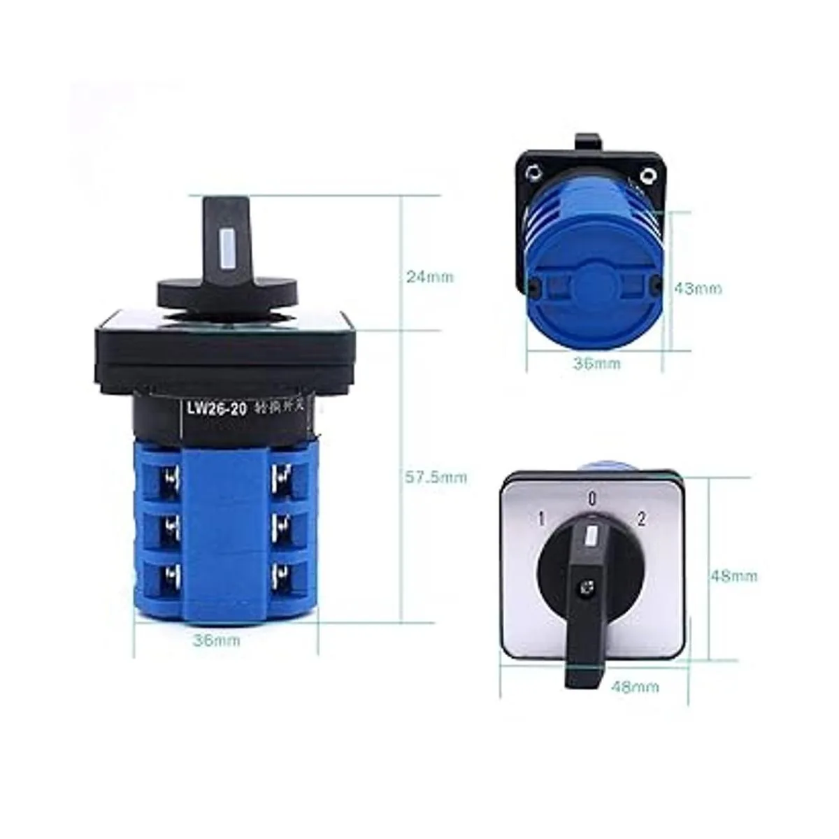 Taiss Interruptor de cambio universal 20A 550V 3_2