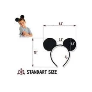 Juego de 4 orejas de ratón para disfraz de ratón para_6