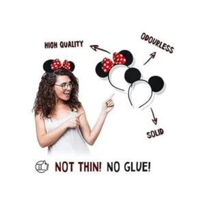 Juego de 4 orejas de ratón para disfraz de ratón para_2