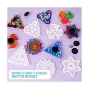 NiArt Fidget Finger Spinner DIY Kit de moldes de silicona_3