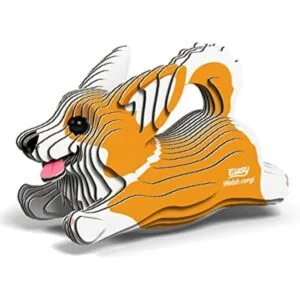 EUGY Rompecabezas de papel 3D ecológico de Corgi galés 080_1