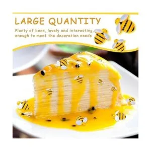 100 adornos de abejas de resina diminutos de 0.98_3