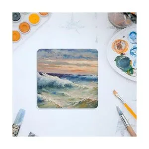 SIJDIEE 12 posavasos cuadrados de madera sin terminar 4_7