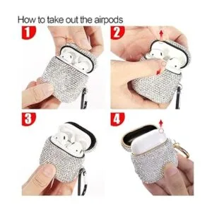 Funda moderna de lujo para AirPods 2020 con diamantes de_6