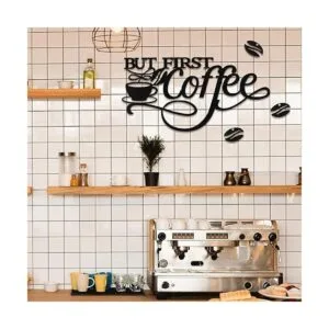 Letrero de metal para barra de café rústica para colgar en_7