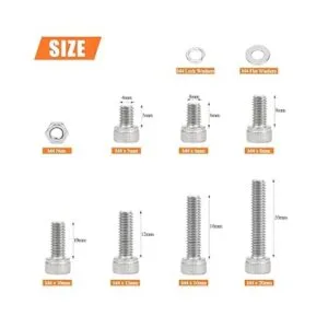 HELIFOUNER 380 piezas M4 x 0.197 in 0.236 in 0.315 in_3