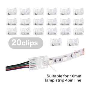 Conectores de tira de luz LED RGB 20 conectores_2