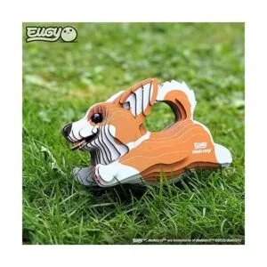 EUGY Rompecabezas de papel 3D ecológico de Corgi galés 080_6