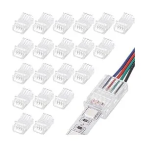 Conectores de tira de luz LED RGB 20 conectores_1
