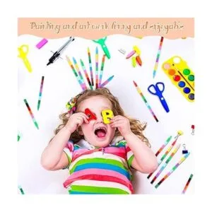 20 lápices de arco iris apilables para niños lápices de_6