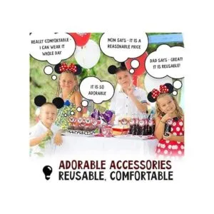 Juego de 4 orejas de ratón para disfraz de ratón para_3