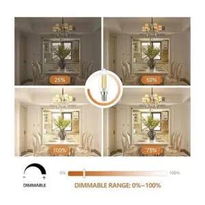YIMILITE B11 E12 Bombillas LED para candelabros de 4 W_4