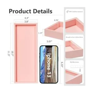 Bandeja de tocador de baño bandeja de bambú para encimera_6