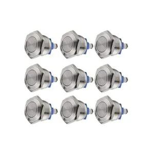 Quentacy Juego de 9 interruptores de botón momentáneos de_1