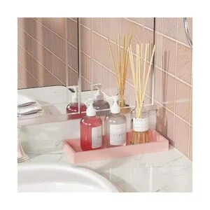 Bandeja de tocador de baño bandeja de bambú para encimera_5