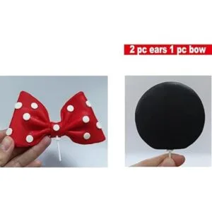 Minnie Mouse Cake Topper Arco y orejas para cumpleaños_2