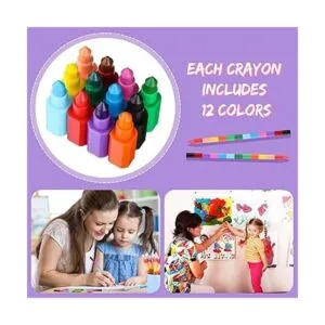 20 lápices de arco iris apilables para niños lápices de_3
