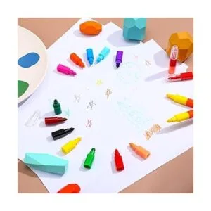 20 lápices de arco iris apilables para niños lápices de_5