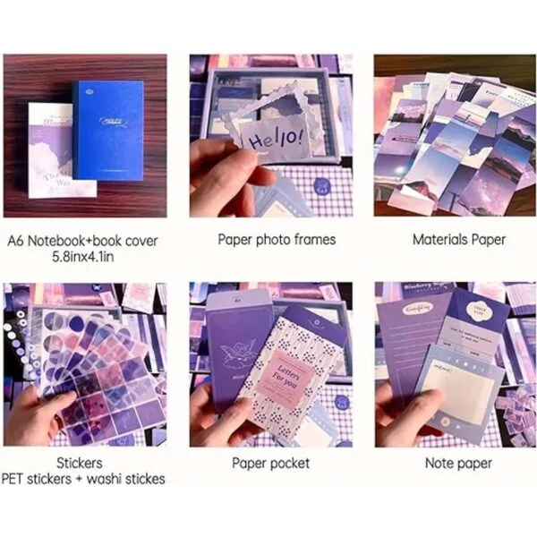 Kit de 348 piezas estéticas de álbumes de recortes kit de_4