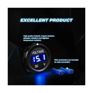 Nilight Panel de voltímetro con pantalla digital LED_6