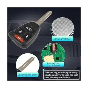 X AUTOHAUX Llavero de repuesto para automóvil sin llave_4