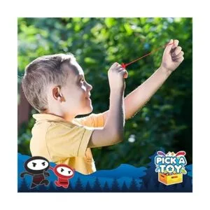 PICK A TOY Juego de 12 juguetes Ninja con ninjas voladores_4