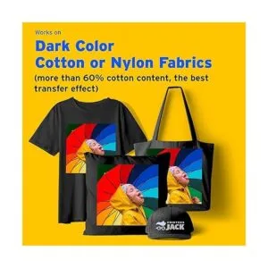 Printers Jack Papel termotransferible para tela oscura_2