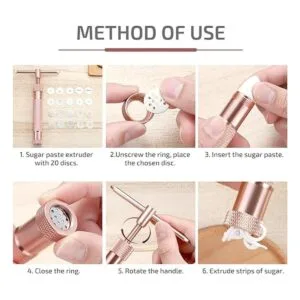 BESTONZON Juego de herramientas de molde rotativo de_6