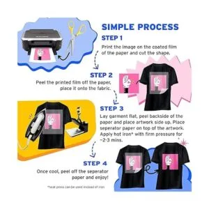 Printers Jack Papel termotransferible para tela oscura_6