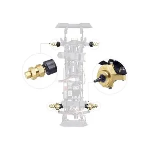 AllinRC Knuckles de dirección de latón y cubo hexagonal de_2