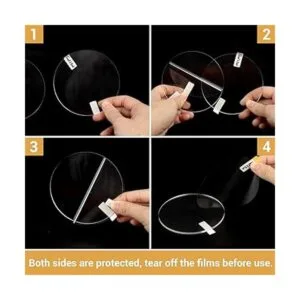 50 piezas de círculo de hojas de acrílico transparente_4