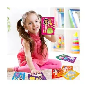 48 pegatinas de princesa de vestir para hacer una cara_5