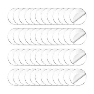 50 piezas de círculo de hojas de acrílico transparente_1