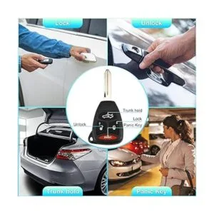 X AUTOHAUX Llavero de repuesto para automóvil sin llave_3