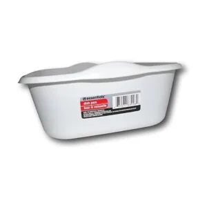 Essentials Plato de plástico blanco de 8 cuartos de galón_3