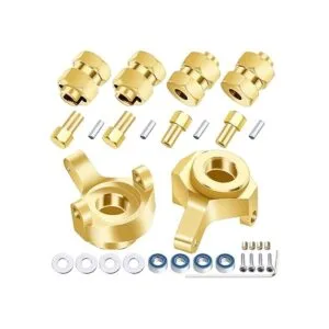 AllinRC Knuckles de dirección de latón y cubo hexagonal de_4
