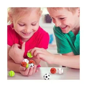 Pllieay 24 bolas de 4 estilos bolas de goma deportivas_6