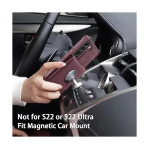 VANAVAGY Funda tipo cartera para Galaxy S22 Plus 5G de_3