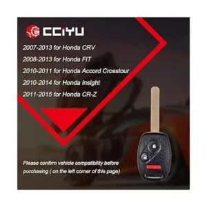 cciyu 1 llavero de encendido de repuesto para automóvil de_2