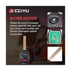 cciyu 1 llavero de encendido de repuesto para automóvil de_6