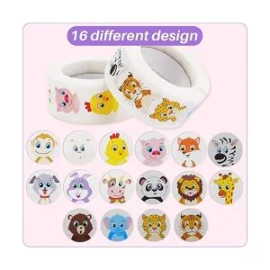 OFOWOL 1000 calcomanías de animales pequeños y lindos para_3